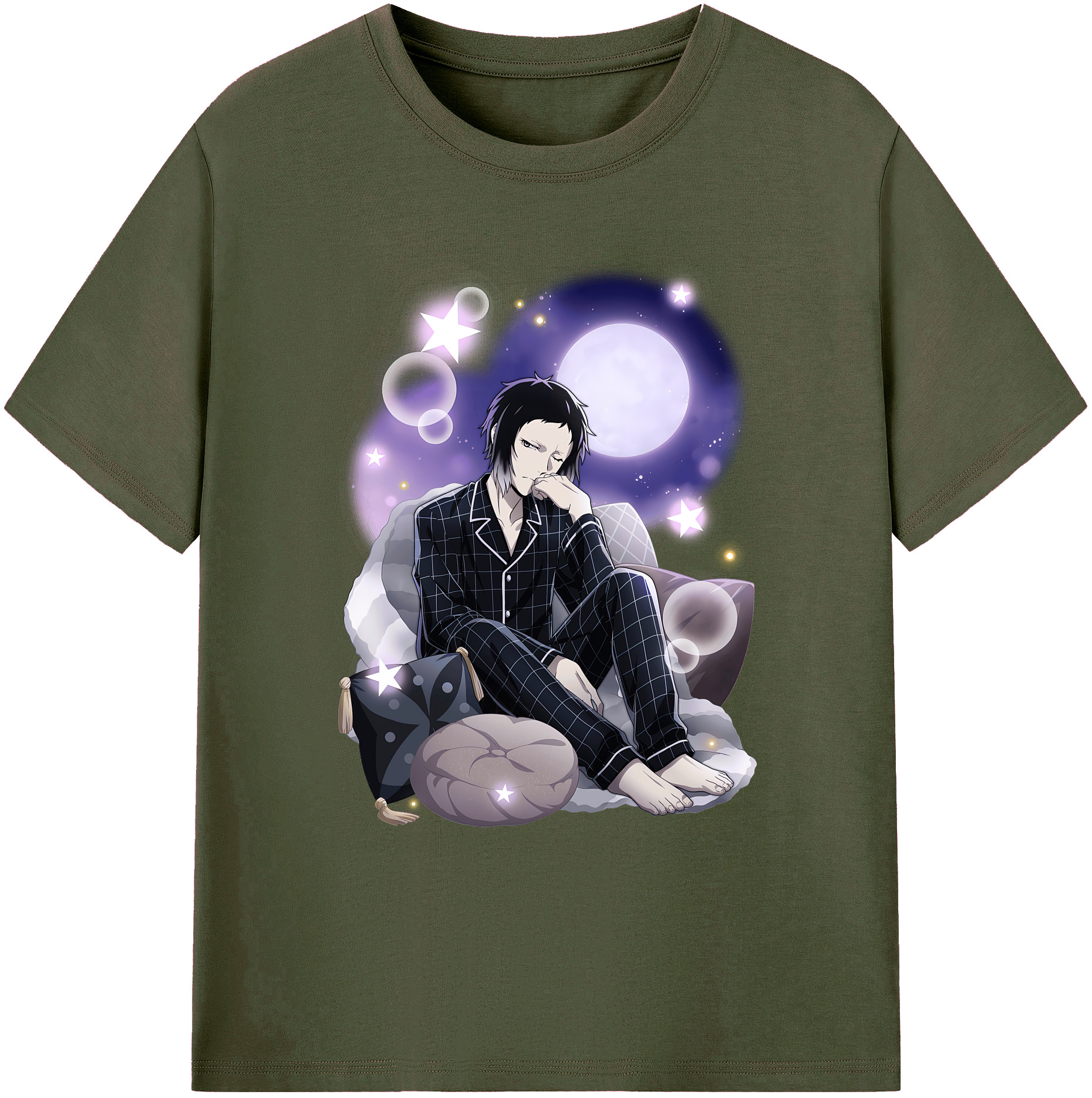 （画像用） 文豪ストレイドッグス Bungo Stray Dogs 綿100％ メンズ半袖Tシャツ｜肌触りやわらか＆通気性
